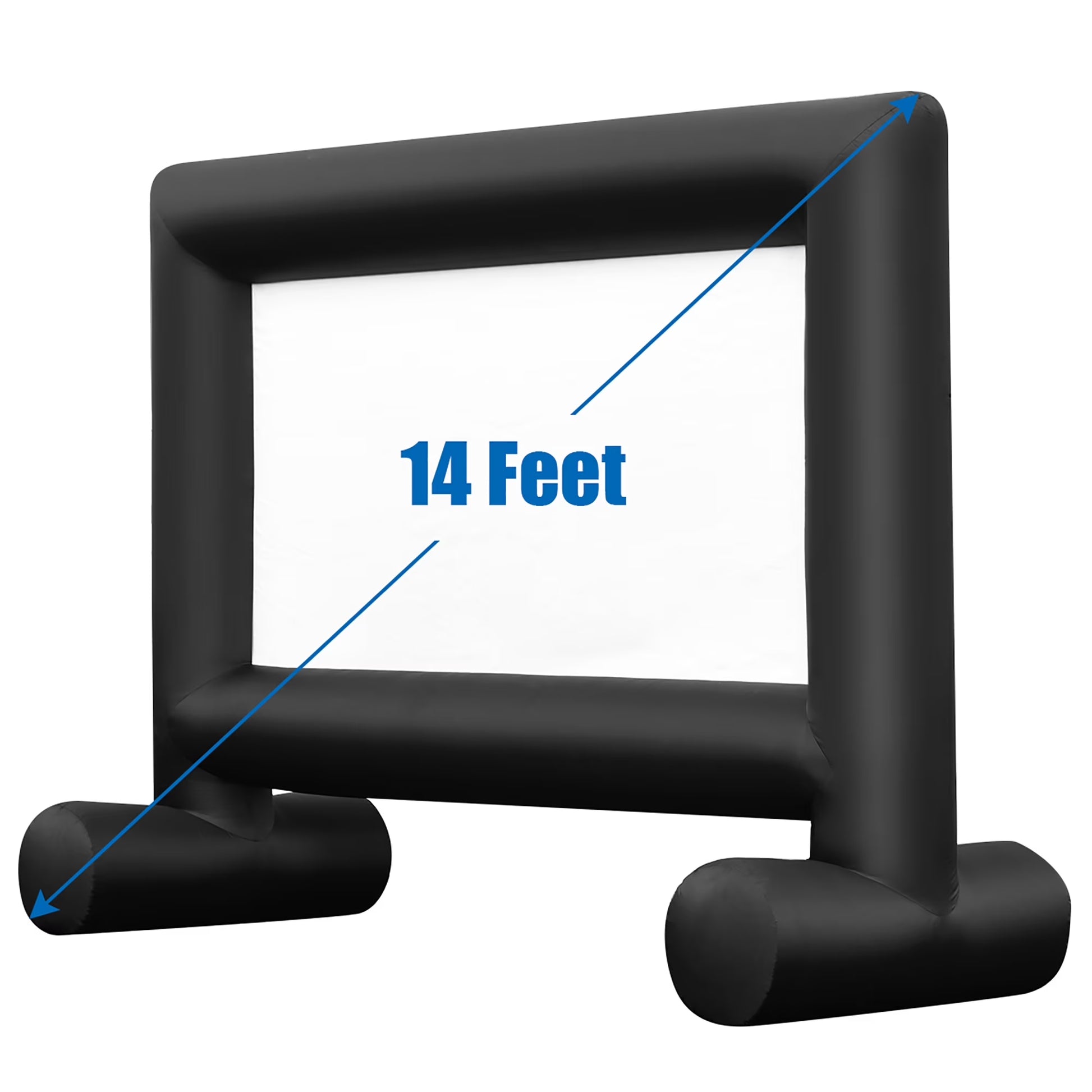 14FT Inflatable Projector Screen Projection Outdoor Home Theater W/ Blower